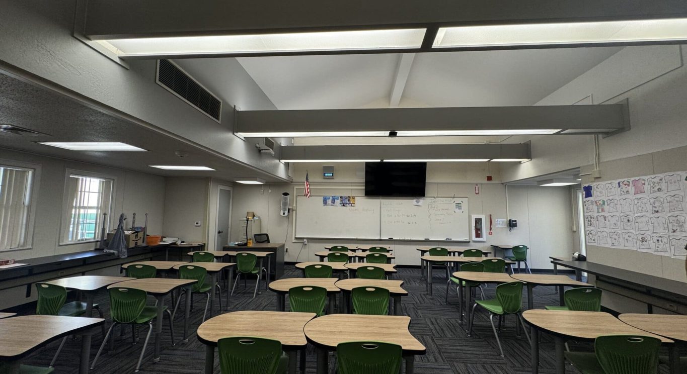 Middle school classroom